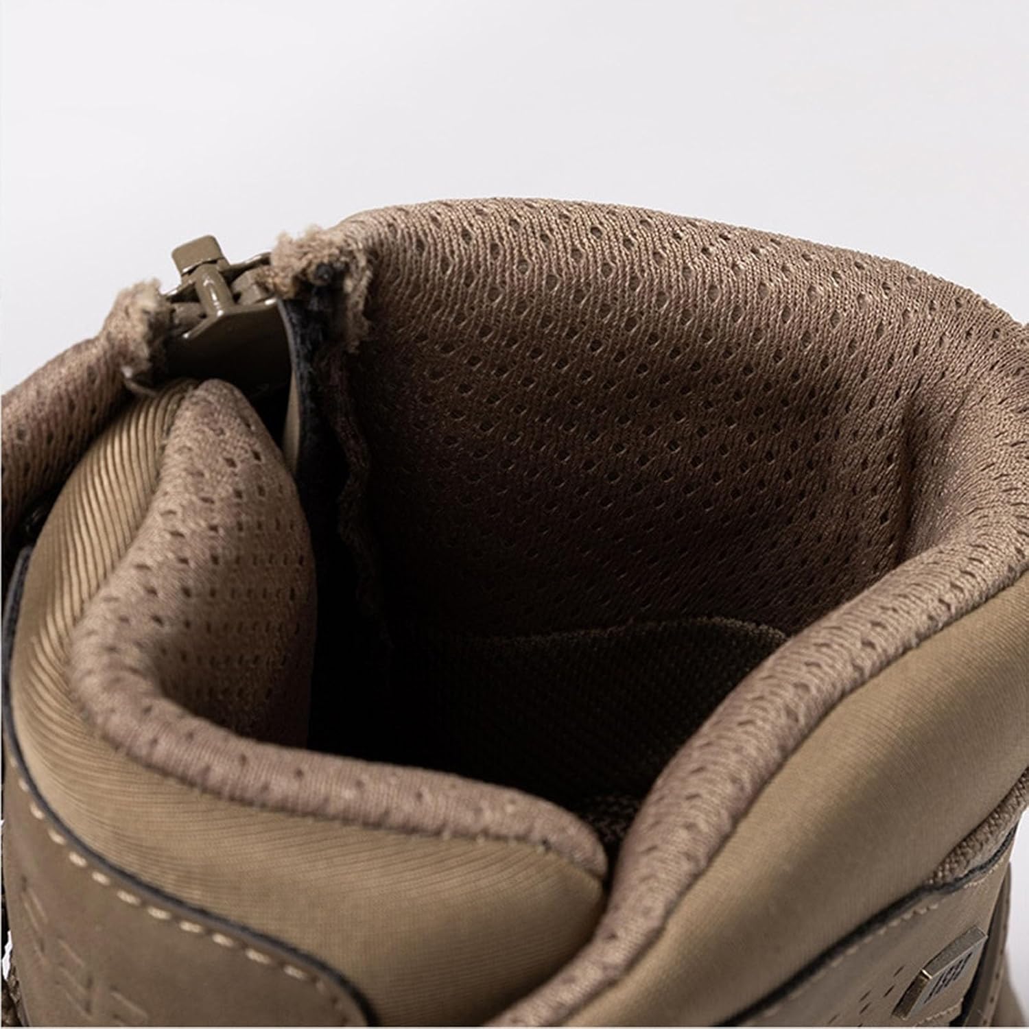 アウトドアコンバットブーツメンズ、防水通気性、サイドジッパー付き、軽量ブーツ、アーミージャングルブーツ、オートバイブーツ, ディープ