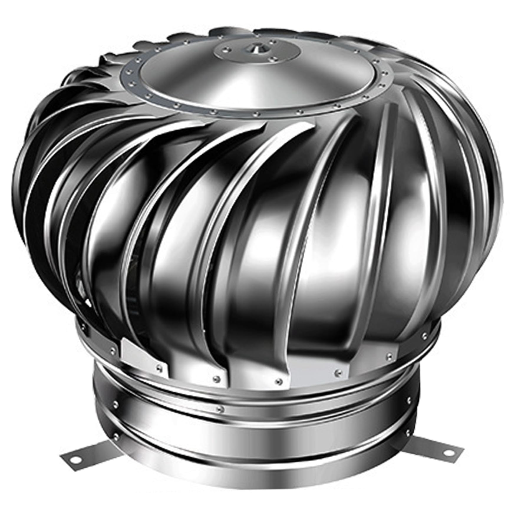 Évent de toit ventilateur à turbine rotative 11 pouces contre humidité grenier