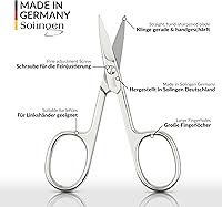 Vista 3 de marQus - Tijeras de uñas rectas fabricadas en Solingen, Alemania, incl. estuche para corte preciso de uñas, adecuadas como tijeras para uñas
