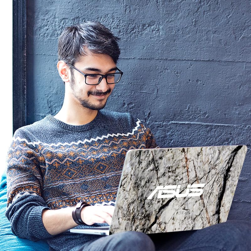 Image of Galaxsia Marble D6 Full Vinyl Laptop Skin /Sticker /Cover for 17 to 17.3 Inches Laptops Laminated-Removable-HD Quality Compatible for Hp-Dell-Sony-Lenovo-Asus etc.(16.5x11 Inches)