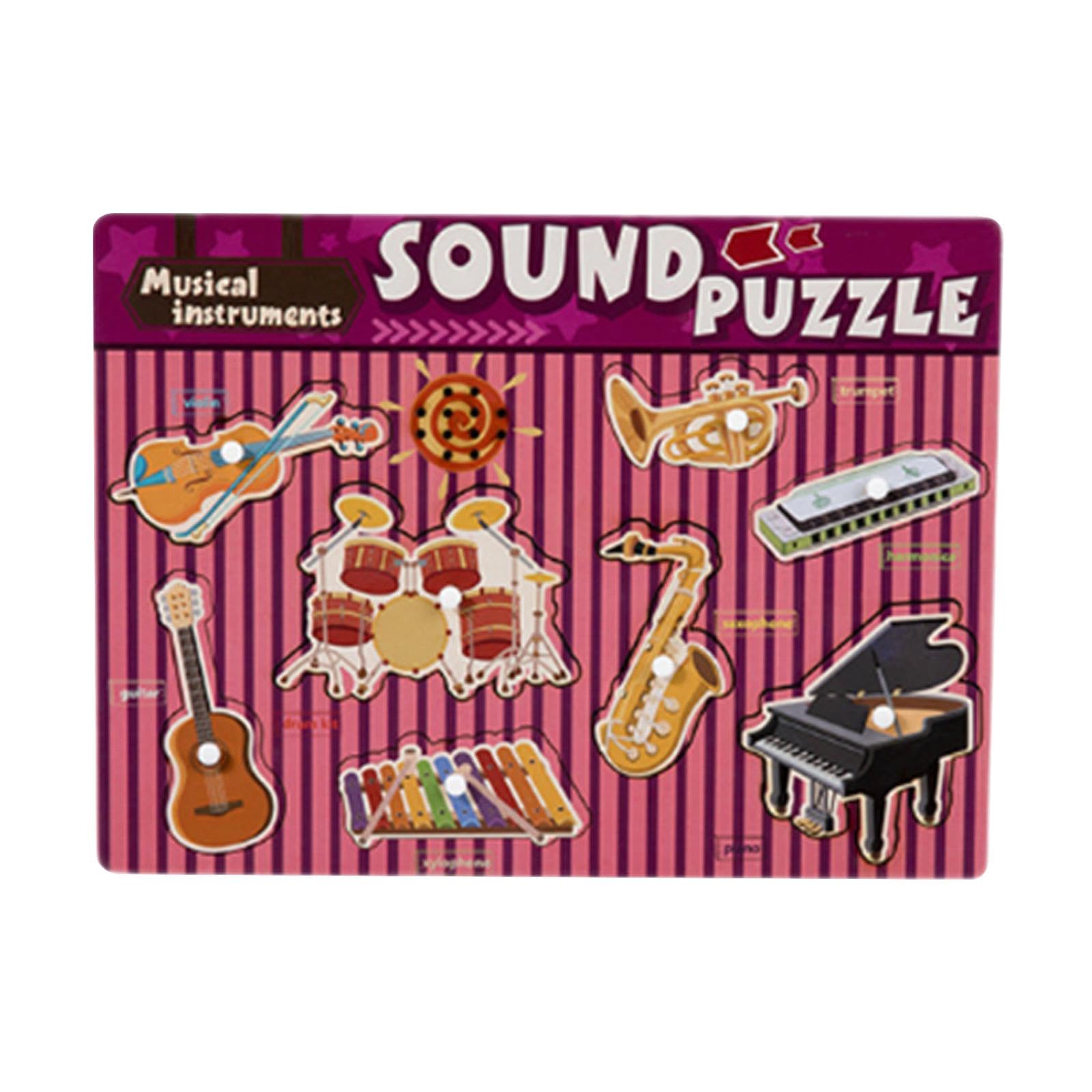 Klangpuzzle, Steckpuzzle Zur Förderung Der Feinmotorik, Geschenkidee für Kleinkinder von 2 5 Jahren, Musik