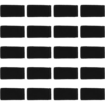 Pack of 20 Elastic Belt Holders Black Mabor Belt Loops Elastic Belt Loop for Service Belt Belt Loop Black for 3 cm - 4 cm Belt Straps