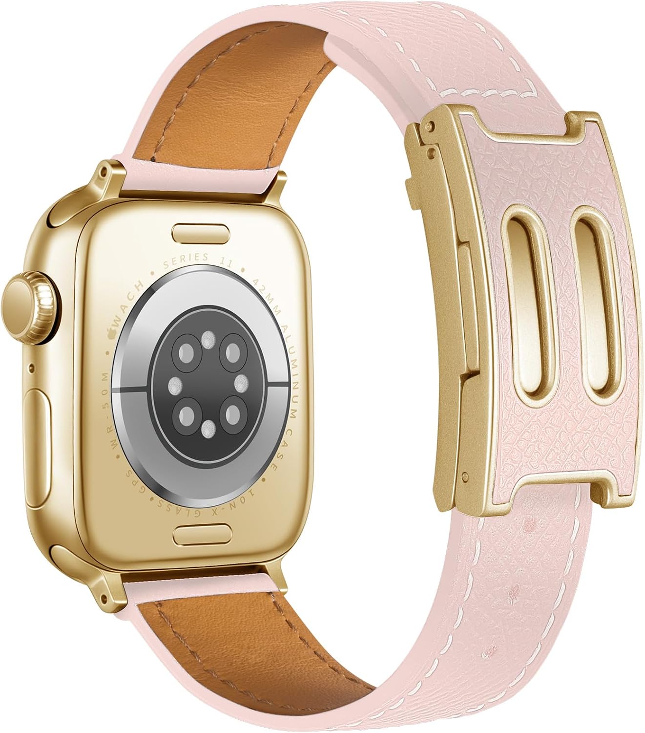 Leather Magnetic Band Compatible with Apple Watch for Women