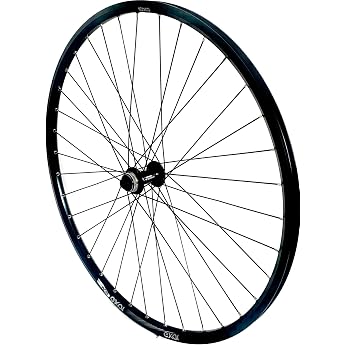 Vuelta 28 Inch Bicycle Wheel Front Wheel Hollow Chamber Rim DC 19 Black with Hub Deore HBM6000 Disc Brake