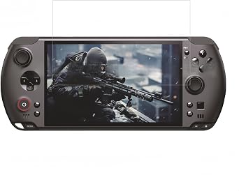 Handheld Console Protection Kit Compatible with GPD Win 5, TPU Soft Shell + 2-Pack Tempered Glass for Gaming (Black)
