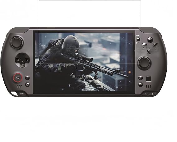 Handheld Console Protection Kit Compatible with GPD Win 5, TPU Soft Shell + 2-Pack Tempered Glass for Gaming (Black)