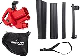 LEHMANN 3 en 1 Souffleur de Feuilles Électrique, Aspirateur à Feuilles avec Broyeur, 3500W, Fonction Aspirateur Souffleur Broyeur en Un, Vitesse 270km/h,15000 TR/Min, Sac 40L, Sangles & Roues - 9
