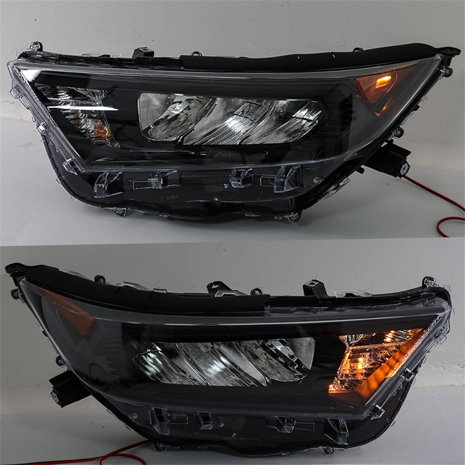 labwork Headlight Assembly Replacement for RAV4 LE XLE 2019-2021 Black Headlights Set Driver ＆ Passenger Side LH+RH 811100R150, 811500R150