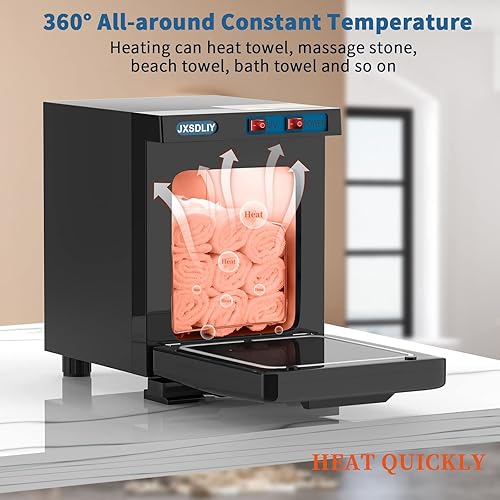 Miniatura 38 de Calentador de toallas calientes para salón de belleza, baño, toallas calientes 2 en 1, calentadores personales de 8 litros de capacidad, spa