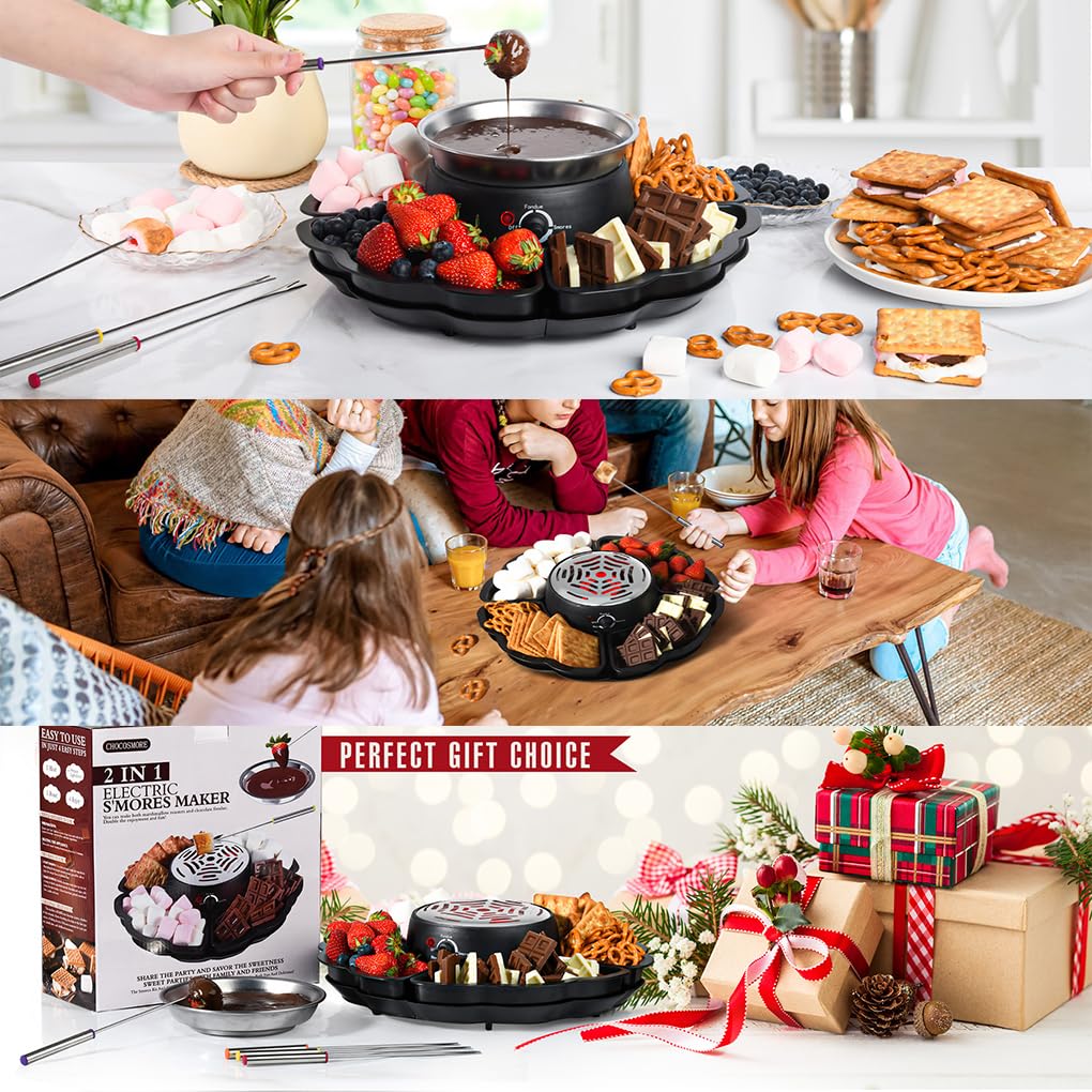 Party Must have: Schokoladen Schmelztopf mit Obstablage