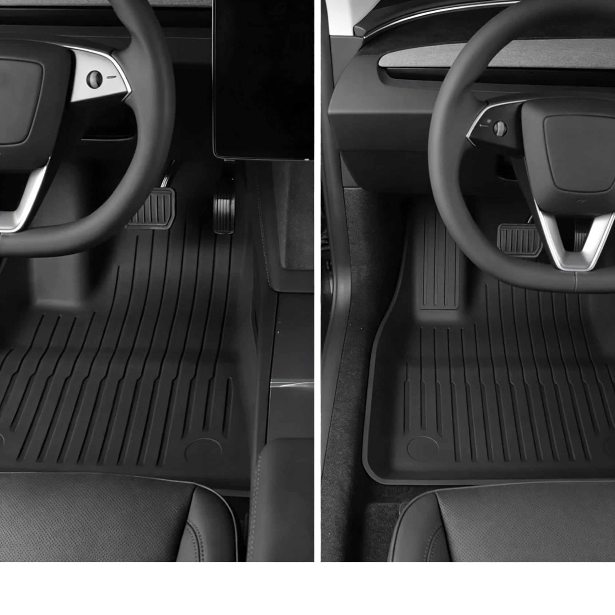 maty samochodowe DlaTesli Model 3 Highland 2026 2025 | Dywaniki podłogowe Komplet wykładziny bagażnika Dywan Gumowa mata samochodowa(Model 3 2024-2026,Left handdrive)