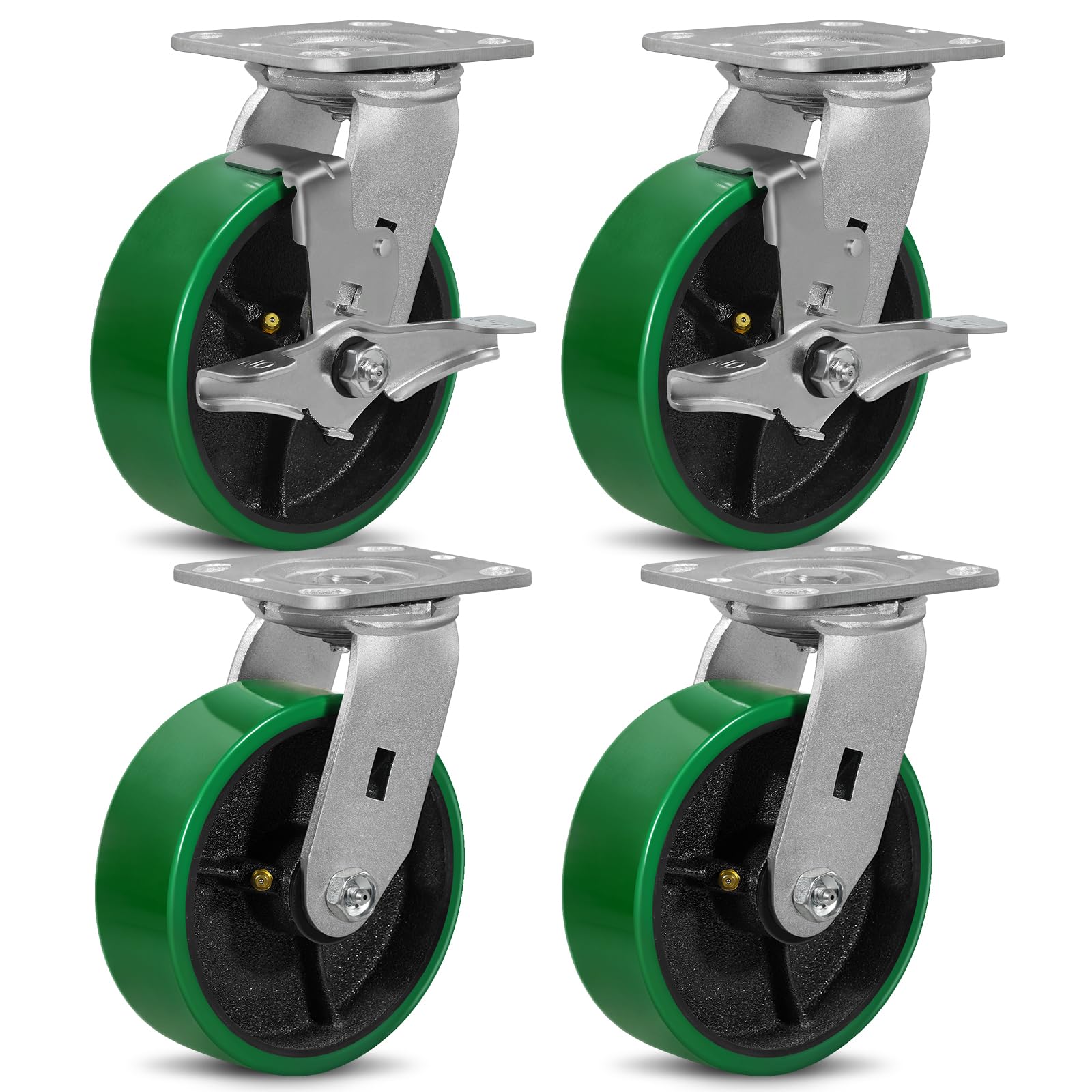 Heavy Duty Industrial Casters - 4000lb Capacity -16 Heavy Duty Industrial Casters - 4000lb Capacity -16