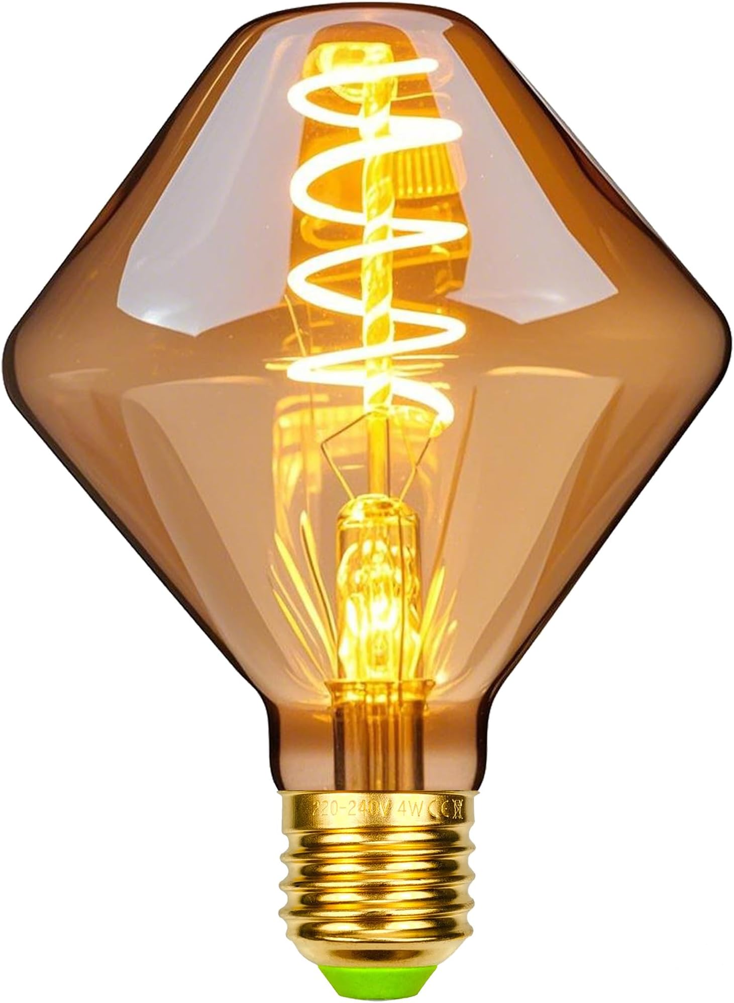 Vintage Led Bulb Gyro 4W Dimmable Spiral Led Filament Edison Bulb 220-240V E27 Deorative Light Bulb Warmth Glow