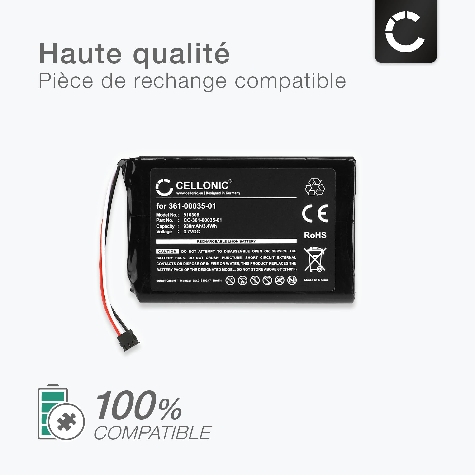 CELLONIC, Battery Navi Compatible with Navigon 70 Plus, 70 Premium, 70 Easy Replacement Battery Topaz TOPAZPCZF1045003501