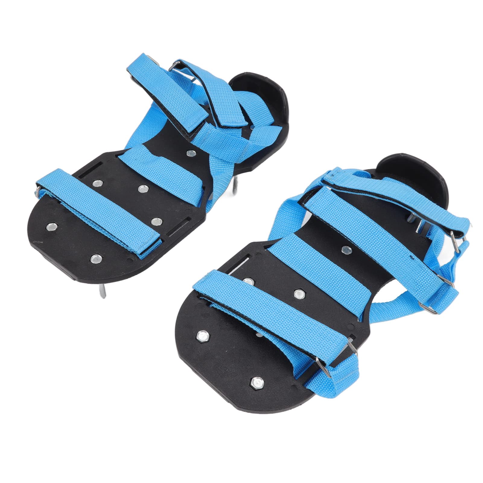 Chaussures aérateurs de pelouse, Chaussures à Pointes scarificateurs de Jardin pour l’aération du Sol, Base en Alliage d’Aluminium avec Semelle en ABS et Boucles en Nylon réglables