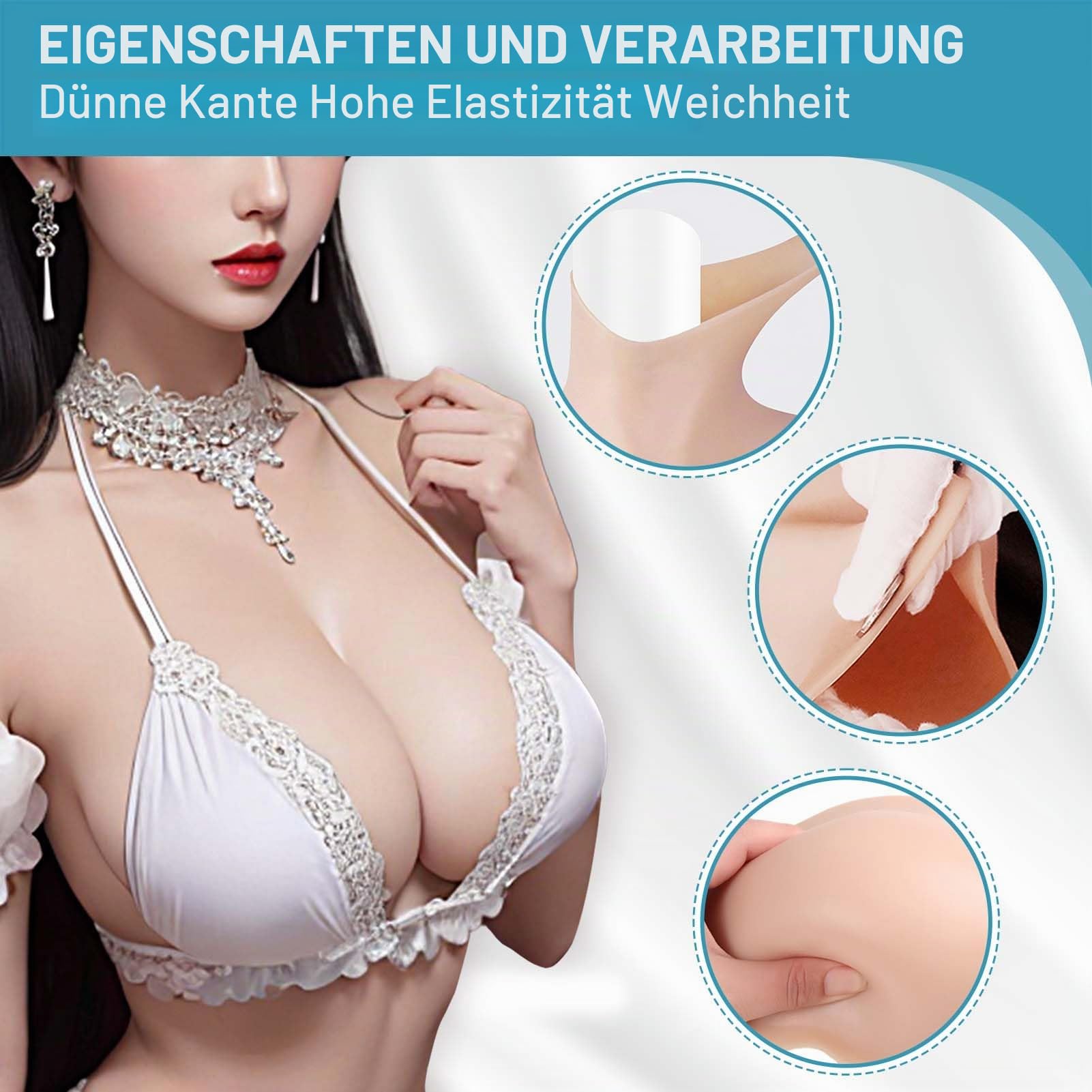 Silikon Brüste Realistisch Crossdresser Baumwolle Gefüllt Halbkörper Falsche Brust Forms Silikonbrüste Fake Boobs für Transgender Mastektomie Prothese