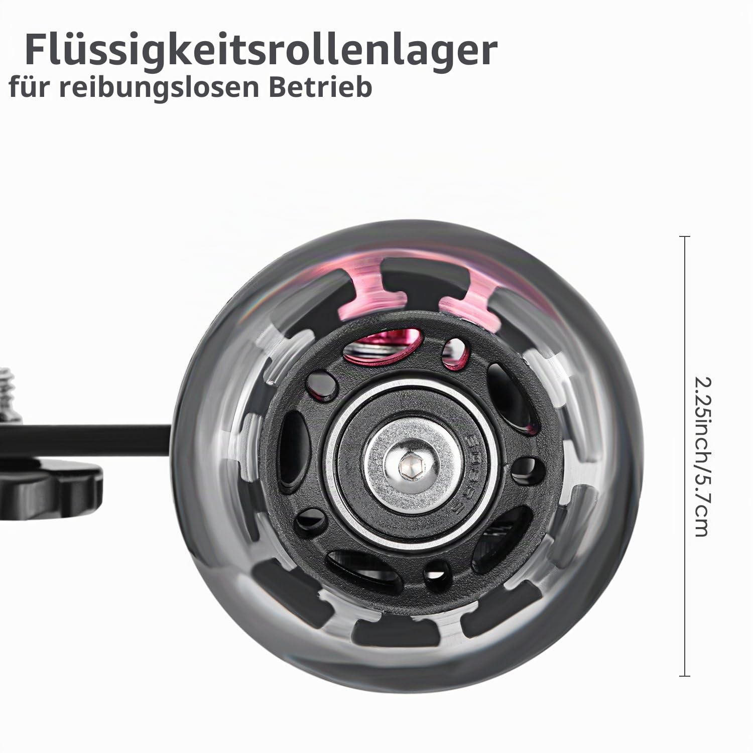 Neewer Kamerawagen Skater Design skaliert, Aluminiumstangen, drehbare Gummiräder, 0,6 cm / 0,9 cm Gewinde, für DSLRs/Video-Camcorder, Schwarz, Ladekapazität 10 kg
