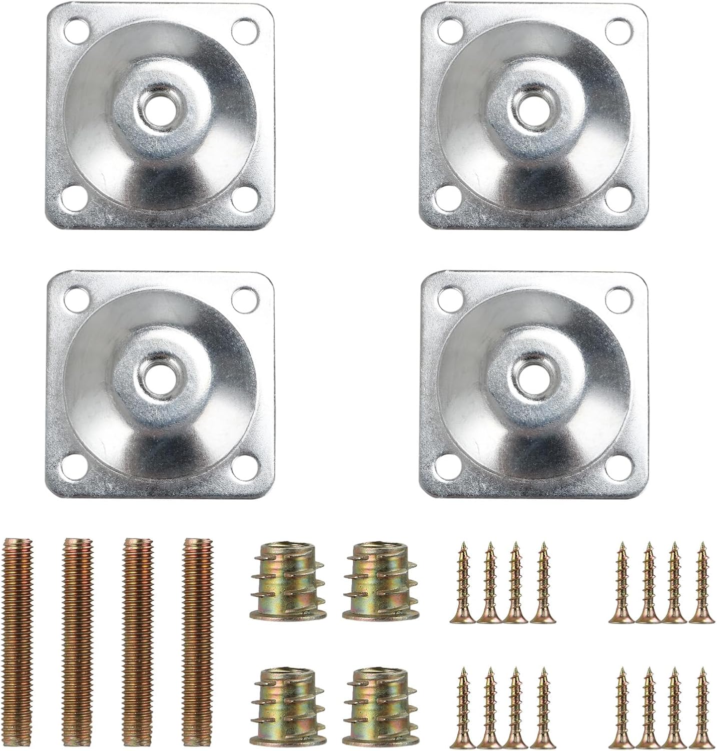 CYEAH Leg Mounting Plates Set of 4, Furniture Leg