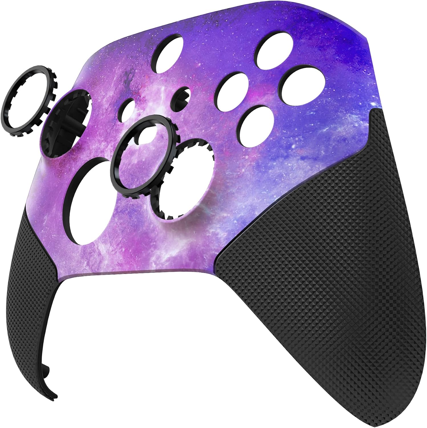 eXtremeRate ASR Version Redesigned Shell for Xbox Core Wireless Controller - Performance Rubberized Grip, Anti Sticks Rubbing Rings - Custom Faceplate for Xbox Series X & S Controller - Nebula Galaxy