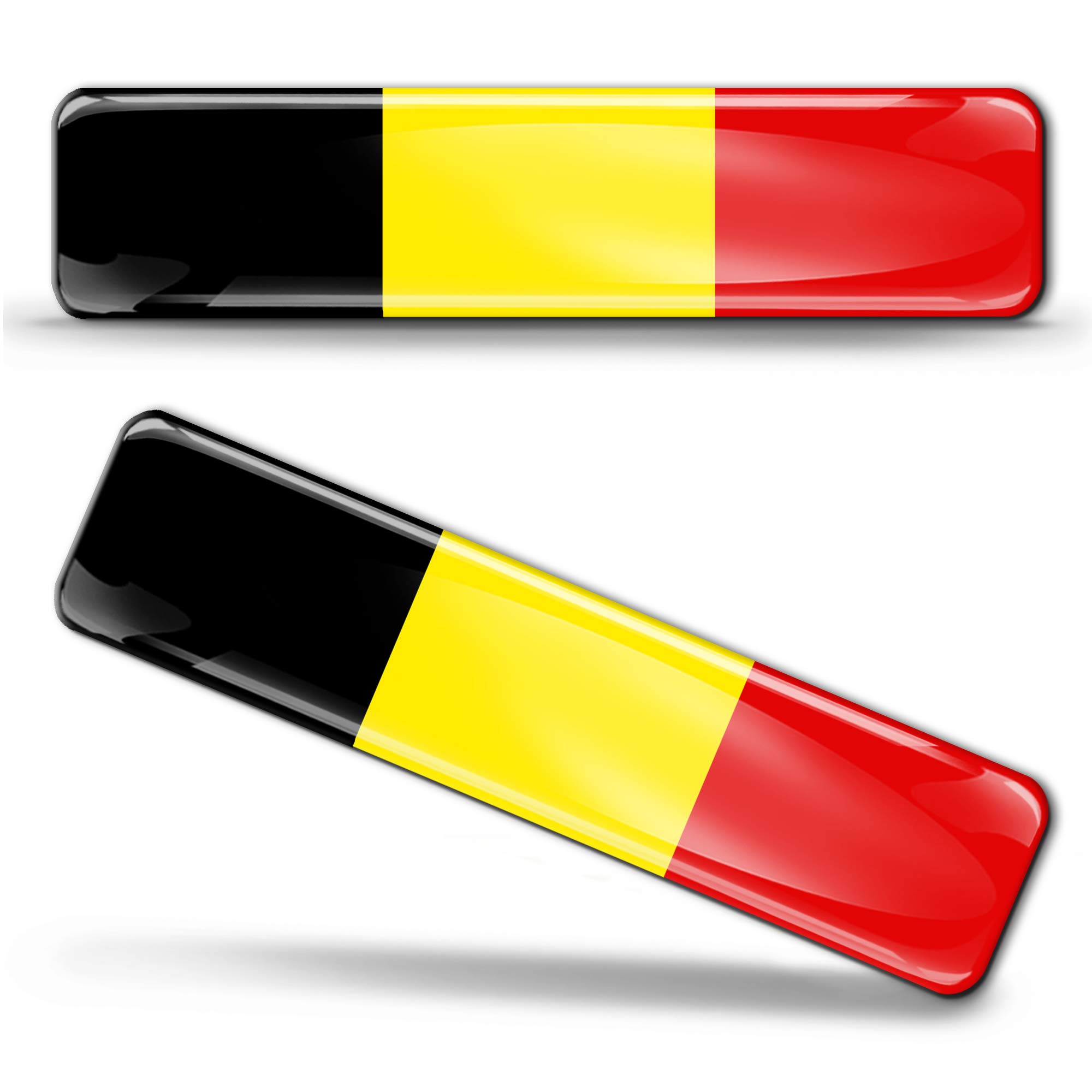 Biomar labs 2 x 3D Domed Silicone Stickers Decals Belgium National Belgian Flag Banner Emblem Car Motorcycle Helmet F 2/2-ka