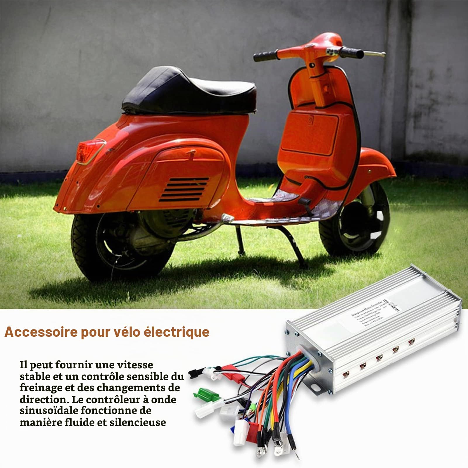 Contrôleur de Moteur, contrôleur sans Brosse de 36V / 48V 1000W pour Le Scooter électrique de Bicyclette