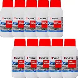 kit 10 Limpa Parabrisa Para Brisa Para Reservatório do Vidro do Carro Wurth 100ml