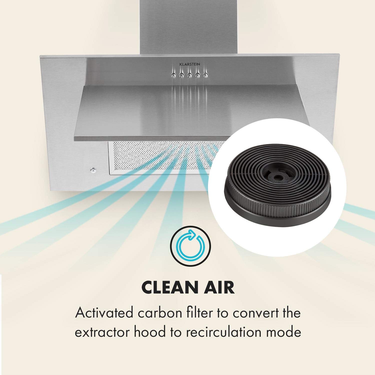VidaXL 2x Aktivkohlefilter 105x21 Mm – Ersatzfilter Für Dunstabzugshauben Ohne Abluftkanal