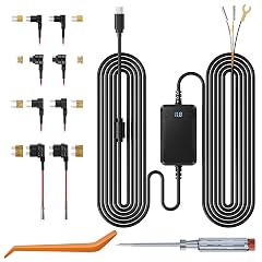 Dash Cam Acc Multi-Size Hardwire Kit with Voltage Indicator for Dash Camera 9 8Ft Red Acc Power Yellow