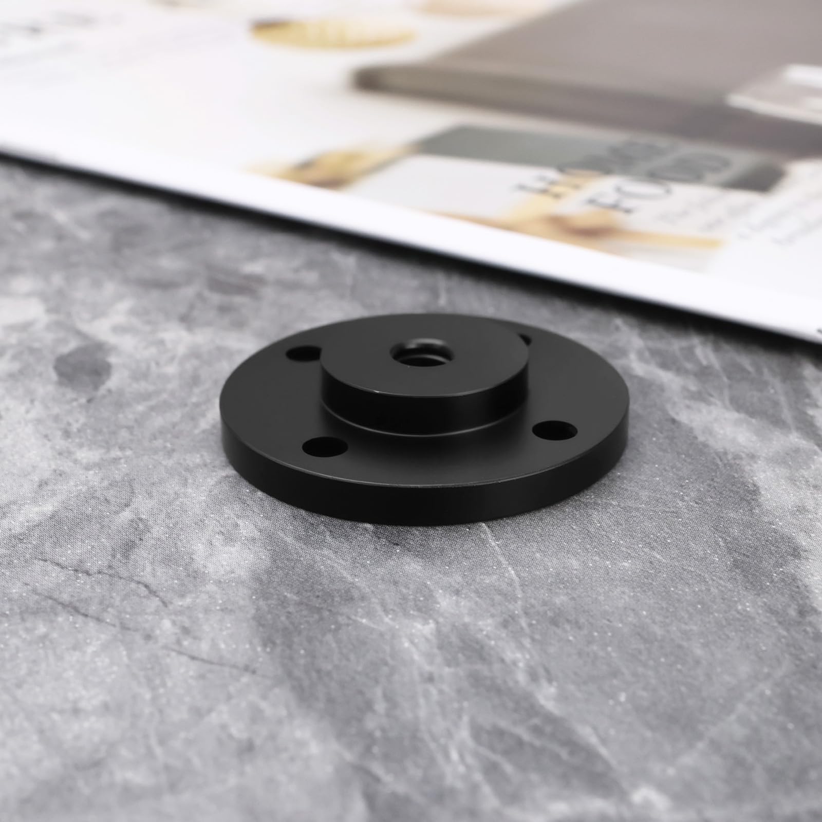 Adaptateur d'écrou de Montage de Griffe Porte-Accessoire 4 Pièces 1/4"-20 Diamètre de Filetage 39,5 Mm avec Vis pour La Plupart des Trépieds Et Monopodes Adaptateur de Vis de Trépied Noir