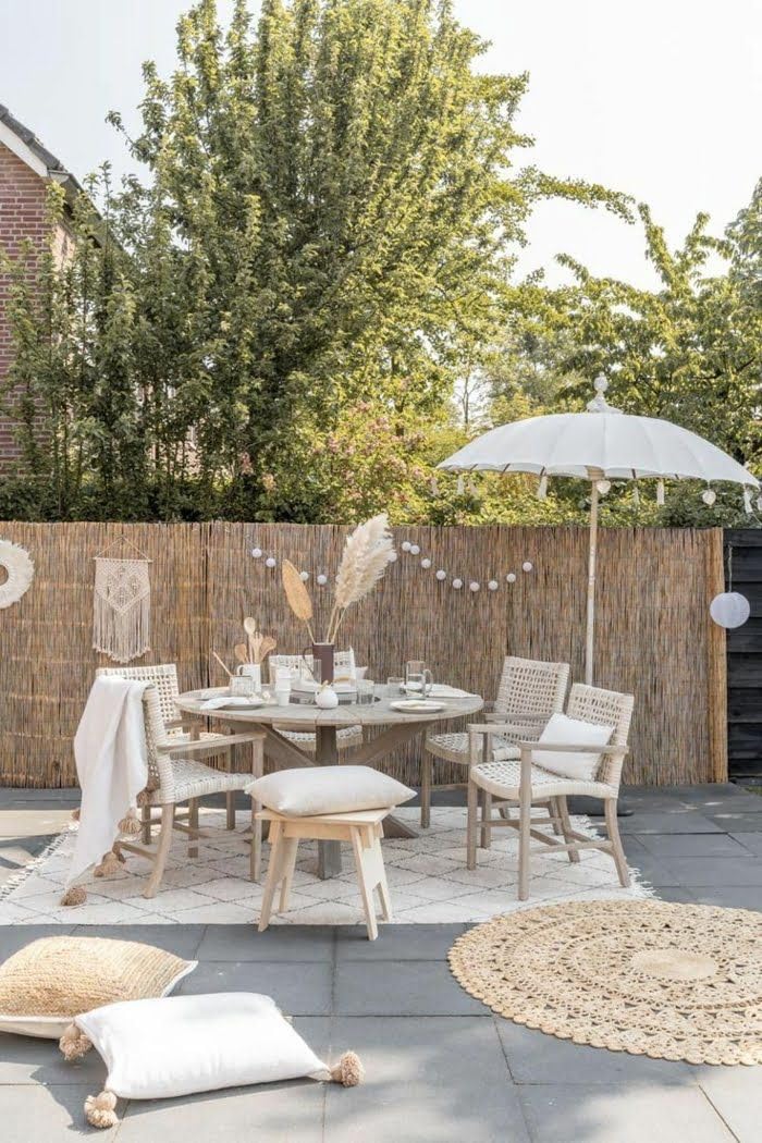 6.5ft x 15ft Jumbo Reed Fence Roll — Standing Privacy Screen for Outdoor Living Spaces