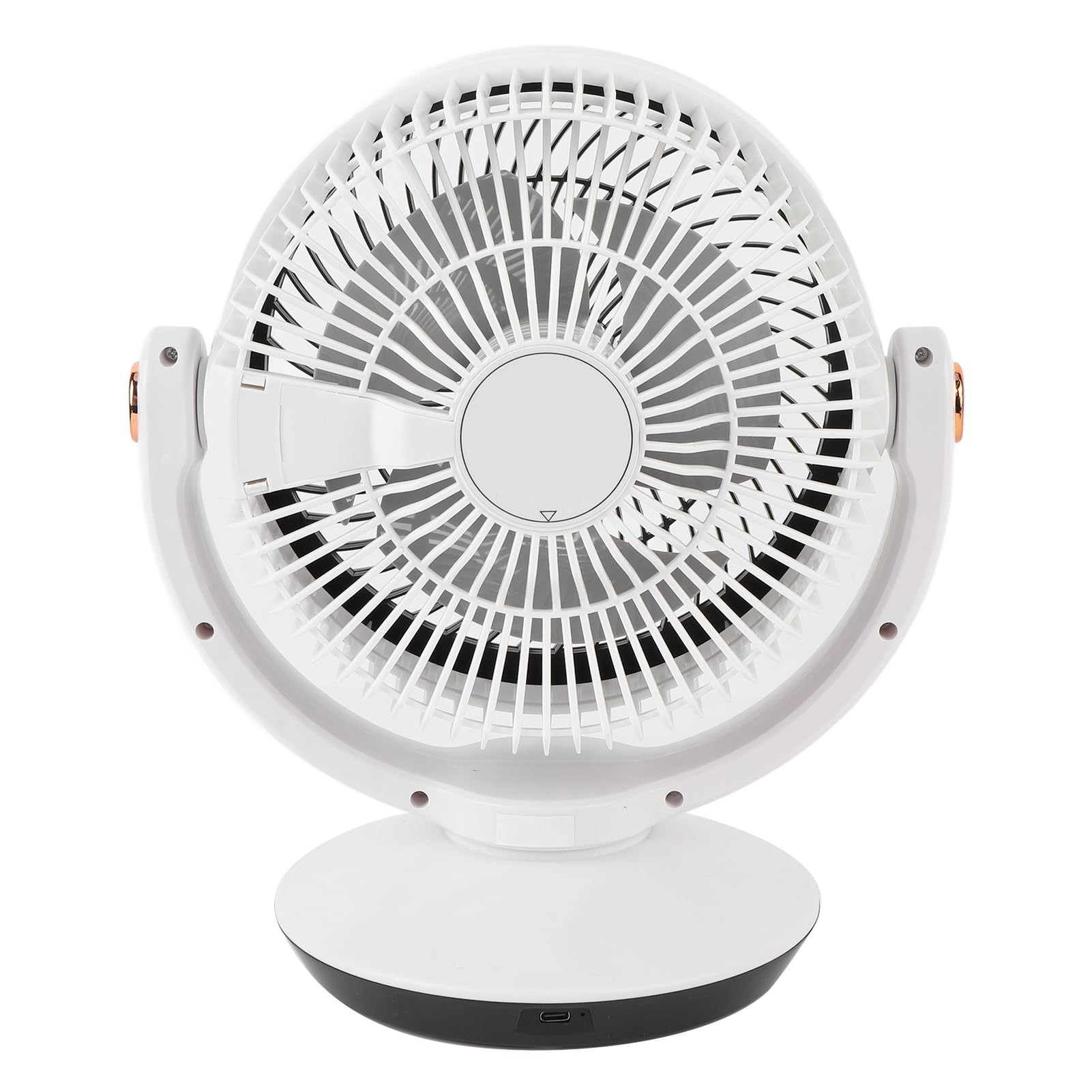 EMUKOEP Ventilador Oscilante de Montaje en Pared con Luz Nocturna, Ventilador Personal de 4 Velocidades para Oficina en Casa