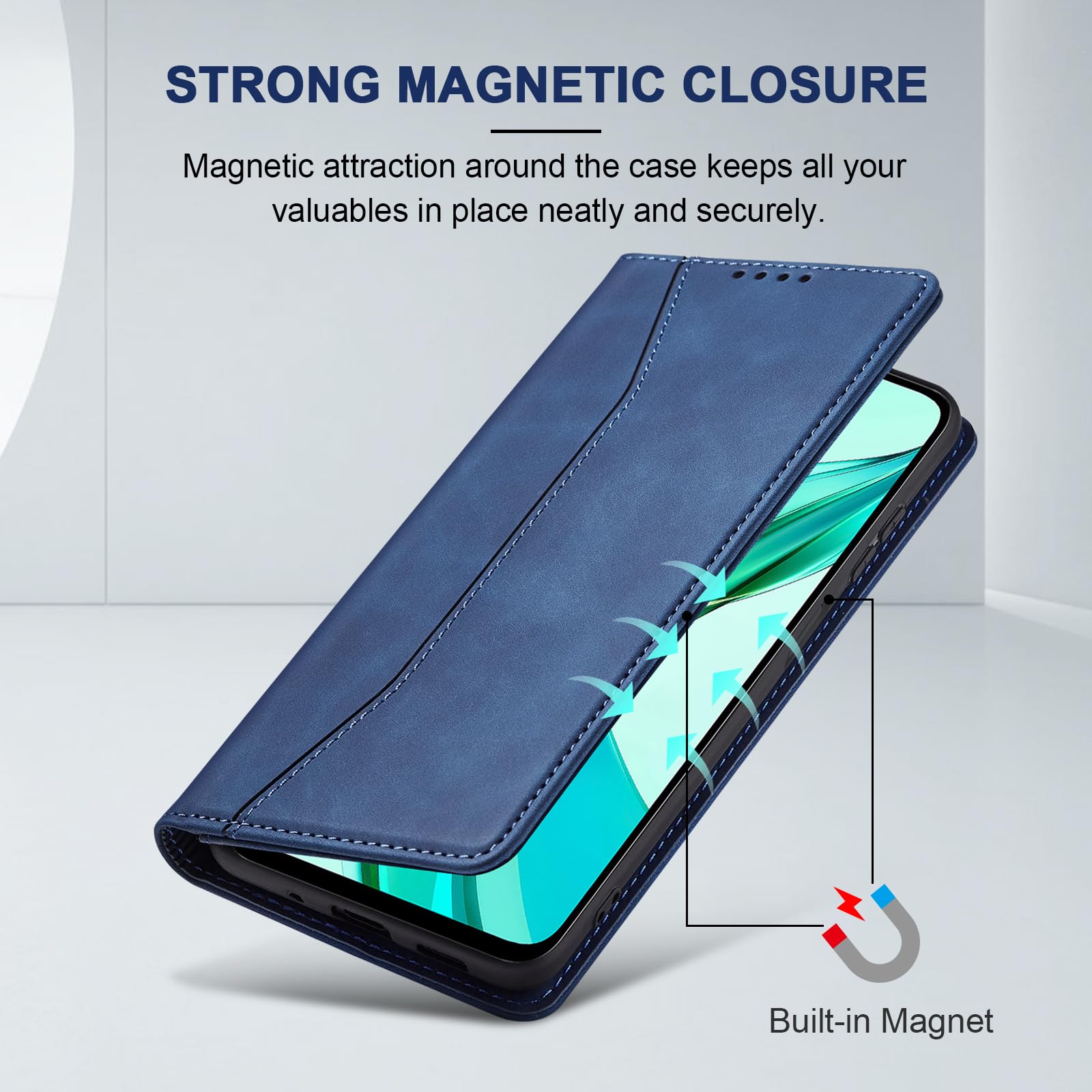 Honor X7b/ Honor 90 Smart Plain Book Flip Cases | Mobile Phone Cases & Accessories In Ireland - Foto 4