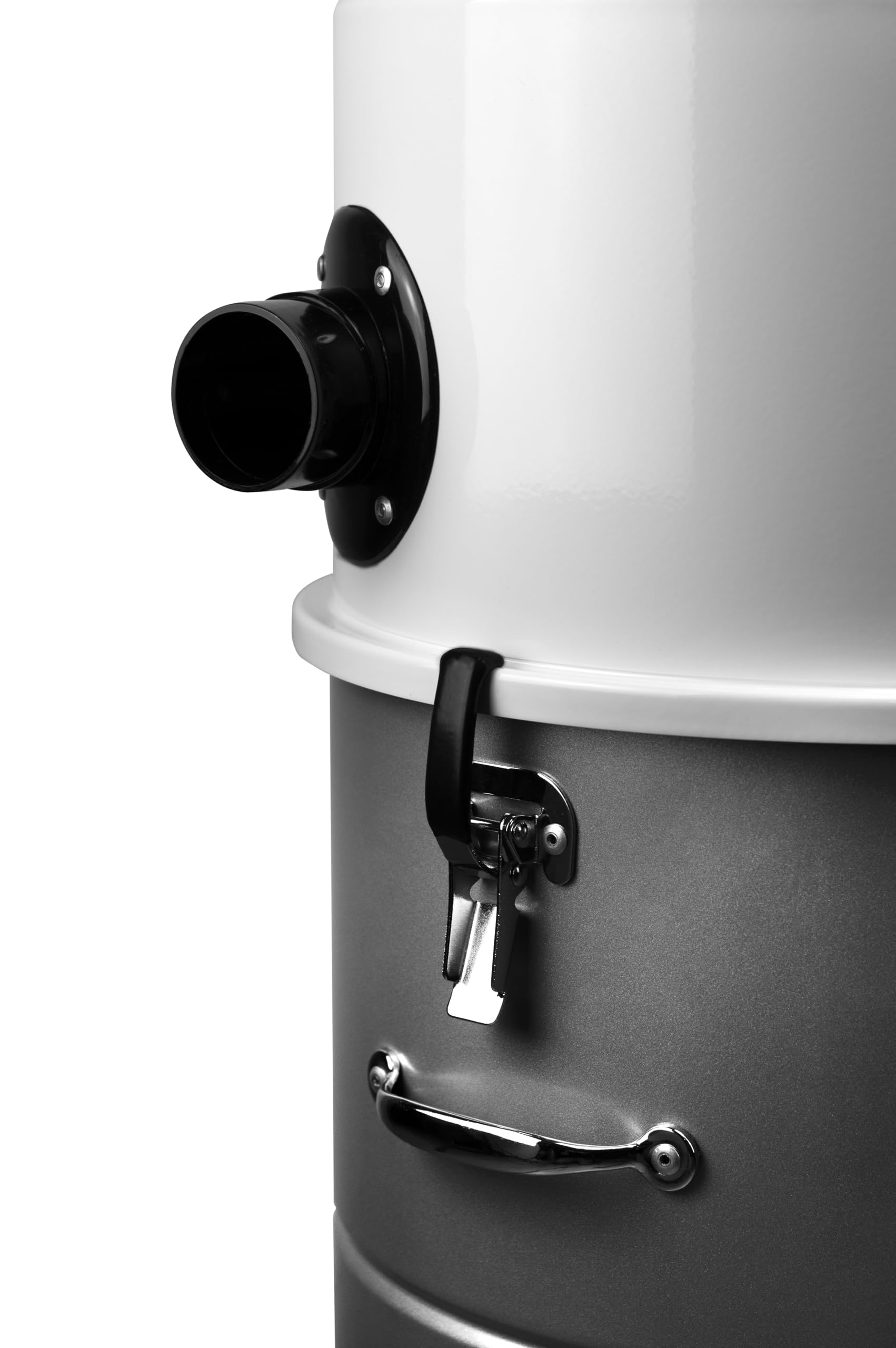 Zentralstaubsauger Staubsaugeranlage HV-700ST-35H Zentralstaubsauger Set mit 12m Schlauch zubehör 700 AirWatts Ametek Motor-1700W 2 Turbinen Soft Start/Stop Hybridzyklonfiltration