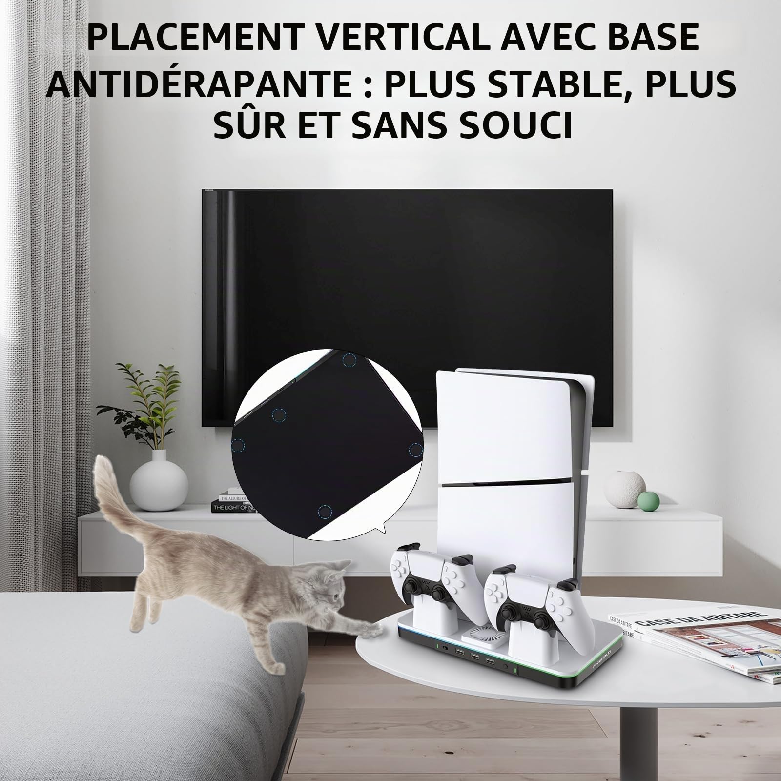 Station de Refroidissement pour Ventilateur PS5 Pro (PS5 Fan station2)