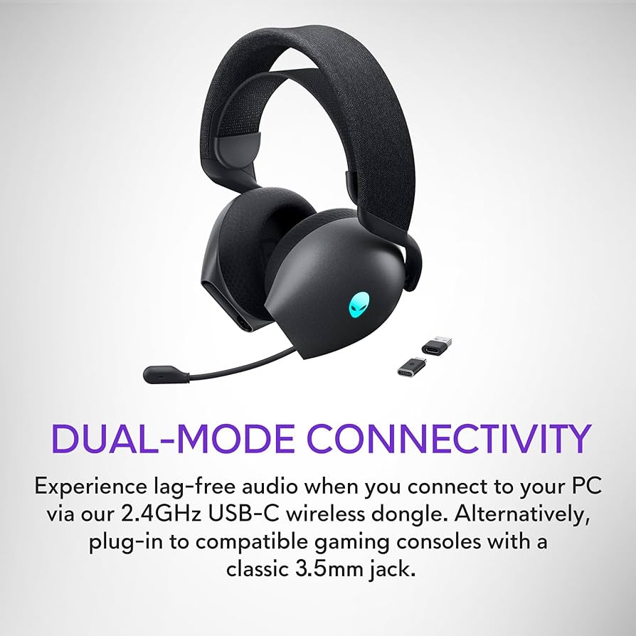 Dell Alienware AW720H ワイヤレスゲーミングヘッドセット Alienware AW720H Dual Mode Wireless Gaming Headset for Xbox