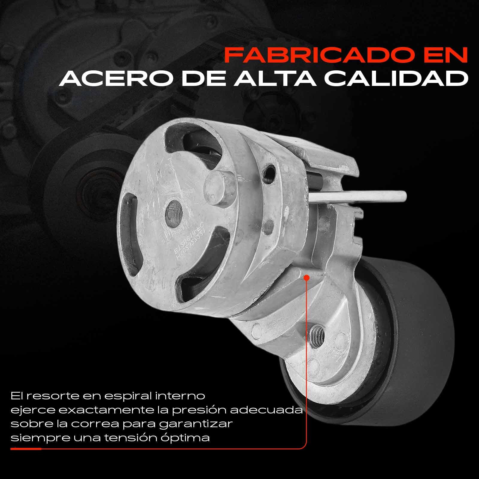 Frankberg Polea guía de rodillos Compatible con Fiesta V JD JH 1.4 TDCi Fusion JU 1.4 TDCi 2 DY 1.4 CD Xsara Picasso N68 1.6 HDi Partner Combispace 5 G 1.6 HDi 90 Replace# 2S616A228AG,2S616A228AF