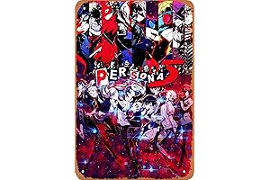 Persona 4 Golden Retro Tin Sign: Enhance Your Gaming Haven