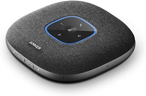 Anker PowerConf S3 Altavoz Bluetooth con 6 micrófonos recolección de voz mejorada tiempo de llamada 24H control de aplicaciones Bluetooth 5 USB C