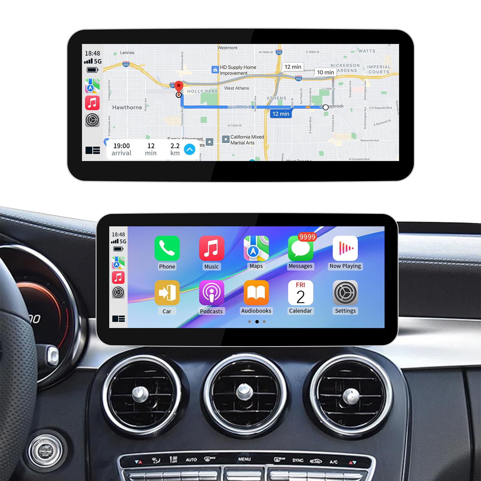 Amazon.com: BARGGN Wireless CarPlay/Android Auto 10.25/12.3 Inch