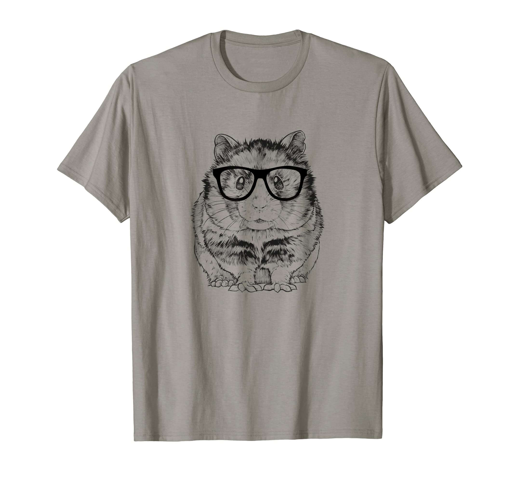 Hamster Nerdy Glasses Animal T-Shirt
