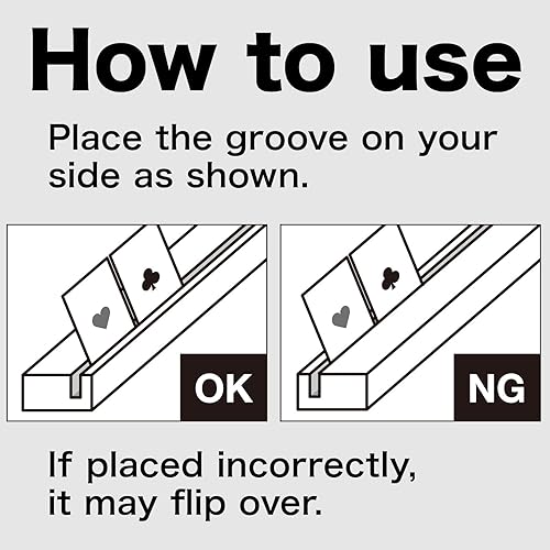 Miniatura 8 de Soporte para cartas de juego de 15.748 in, juego de acrílico blanco para juegos de cartas, cartas coleccionables u otras cartas, juegos de mesa (4