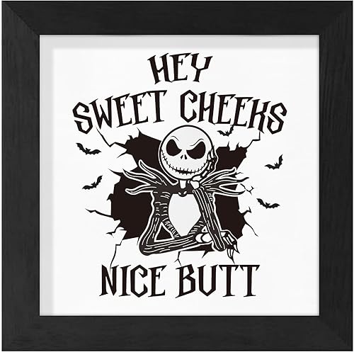 Divertidas decoraciones de Halloween, letrero de madera de Nightmare Before Halloween para decoración de baño, decoración de pared de mesa de casa