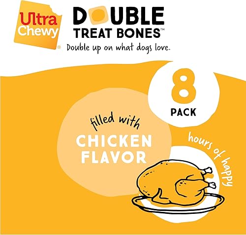 Miniatura 4 de Ultra Chewy Huesos de doble golosina, golosinas para perros, hechas en los Estados Unidos, golosinas saludables, fáciles de digerir, promueve la