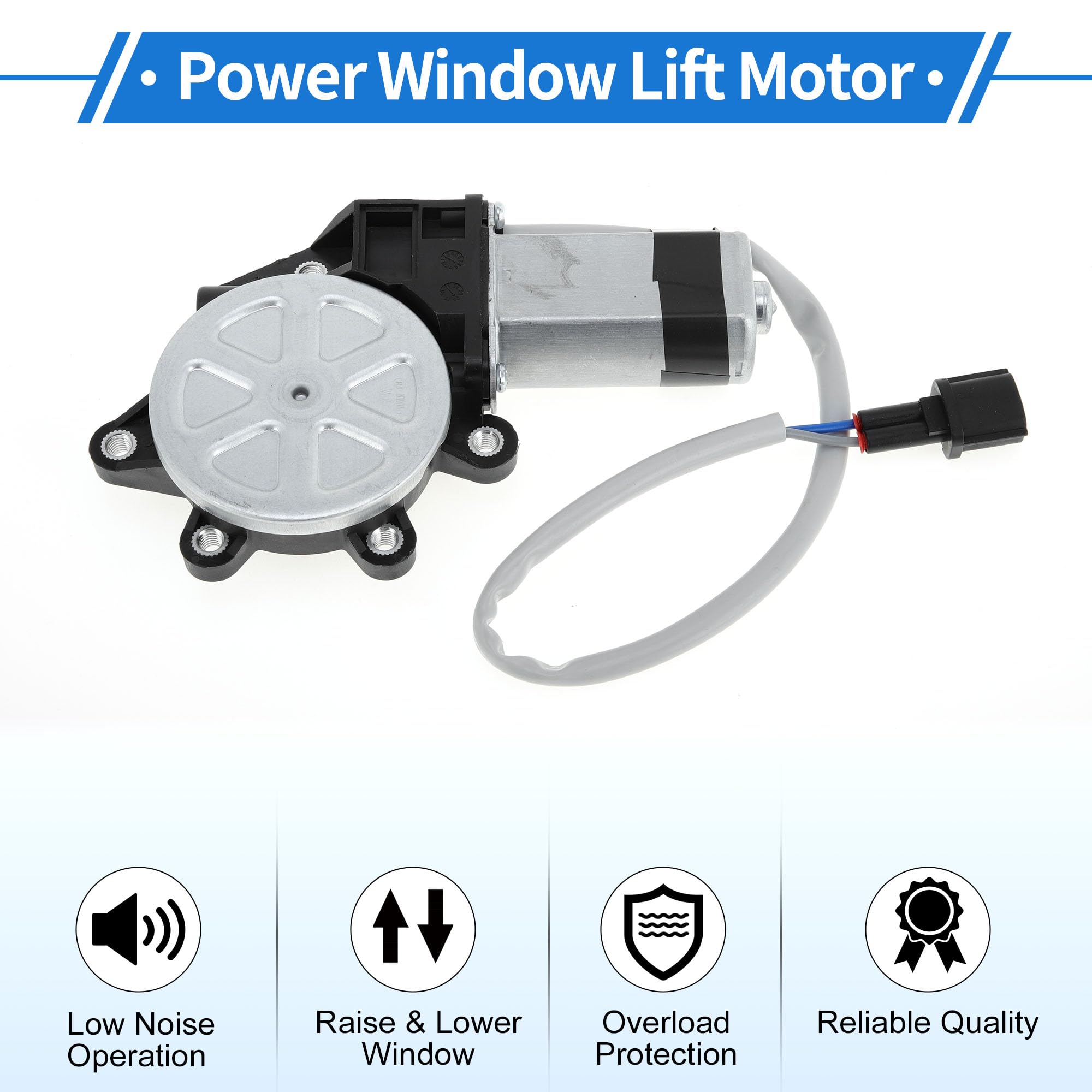 D21 Pickup Window Motor Front Left Power Window Regulator With Motor - Fits 1987-1997 Nissan Pathfinder & D21 Pickup Voltage Regulators For Nissan D21