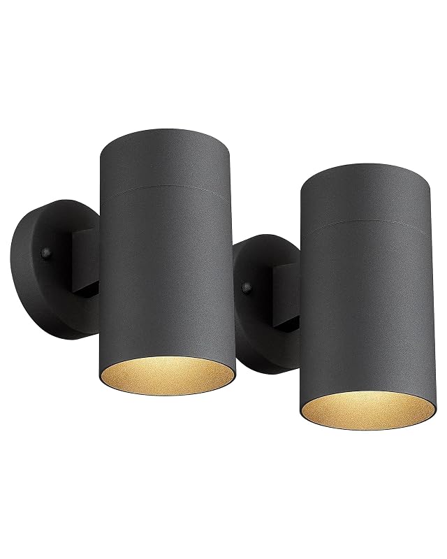Ken Ricky Outdoor Wall Sconce Exterior Wall Light Fixtures Cylinder Outside Lights for House Porch Garage Patio Doorway