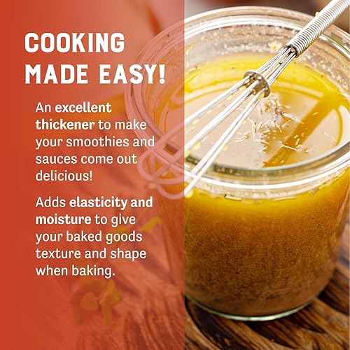 Miniatura 6 de Judee's Xanthan Gum 11.25 oz  Goma de xantana sin OMG, apta para dieta cetogénica, sin nueces y gluten para hornear, jarabes y salsas
