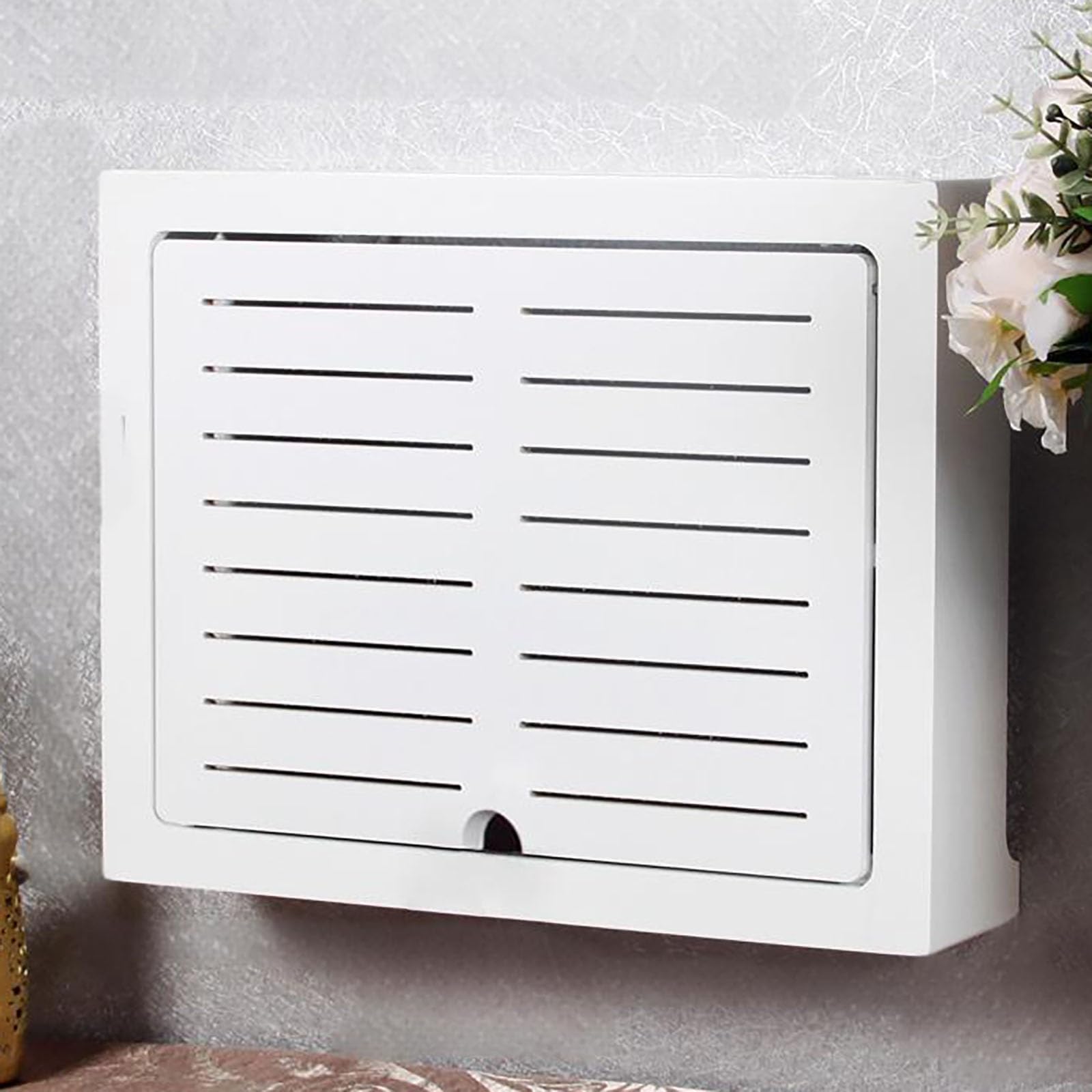 Caja de almacenamiento WLAN de 38 cm para organizar el router en el salón de casa