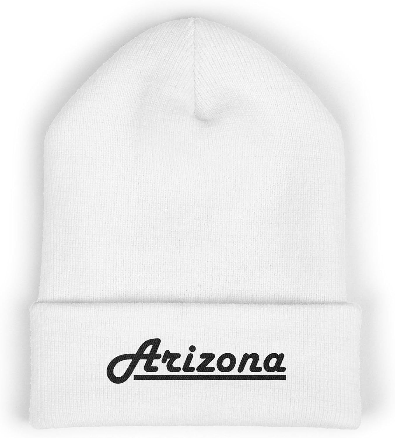 Premium Classic Cuffed Beanie Hat 'Arizona' with Embroidery Message
