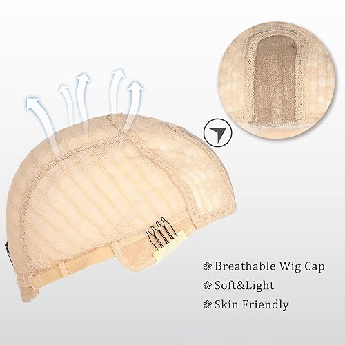 Miniatura 10 de Peluca ondulada de color rubio degradado de 26 pulgadas, peluca ondulada larga rubia ombré para mujer, peluca de fibra sintética resistente al calor