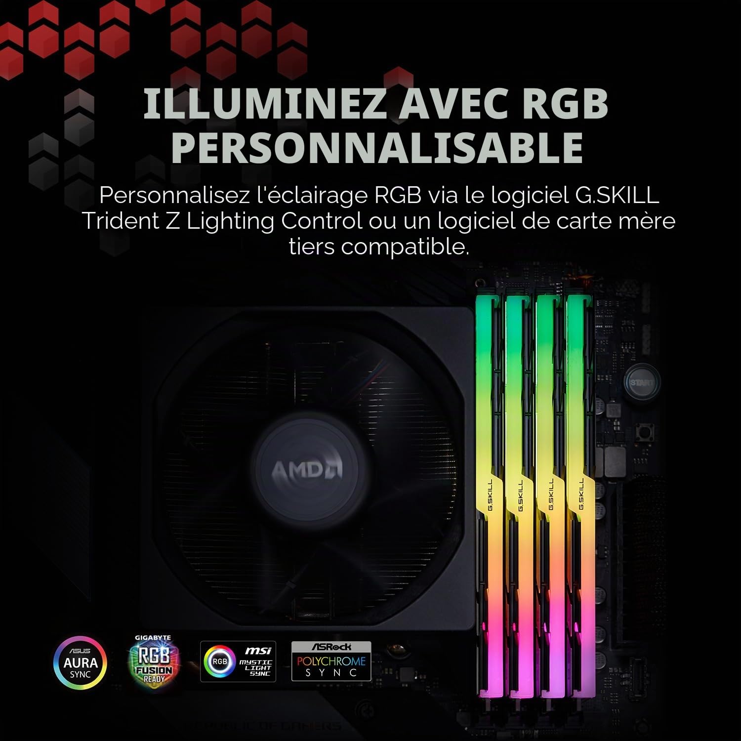 G.Skill 32 Go de Trident Z Neo DDR4 3600MHz PC4-28800 CL16 (16-19